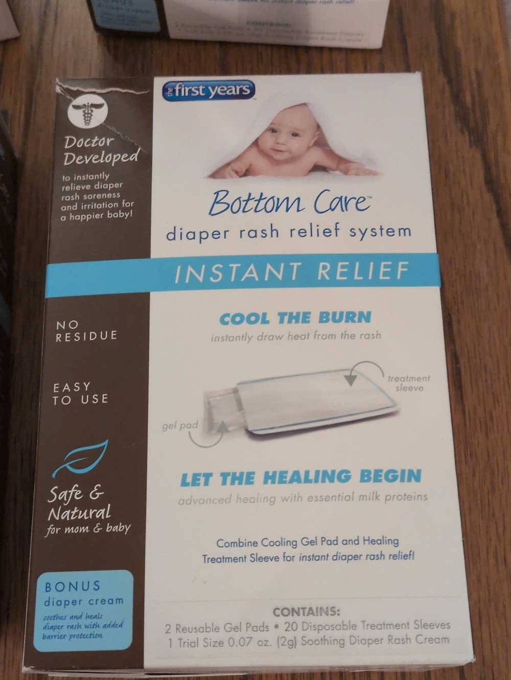 4 Boxs The First Years Bottom Care Diaper Rash Relief System - White & Blue
